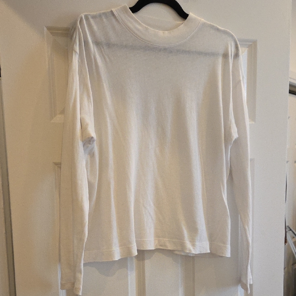 Vince Cream Long Sleeve Top